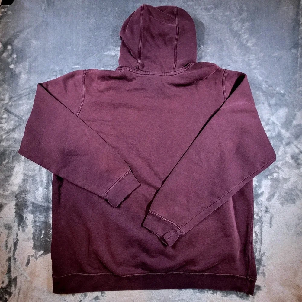 Nike Sportswear Club Fleece Hoodie Burgundy Maroon Pullover 804346-652 Mens‎ XXL
